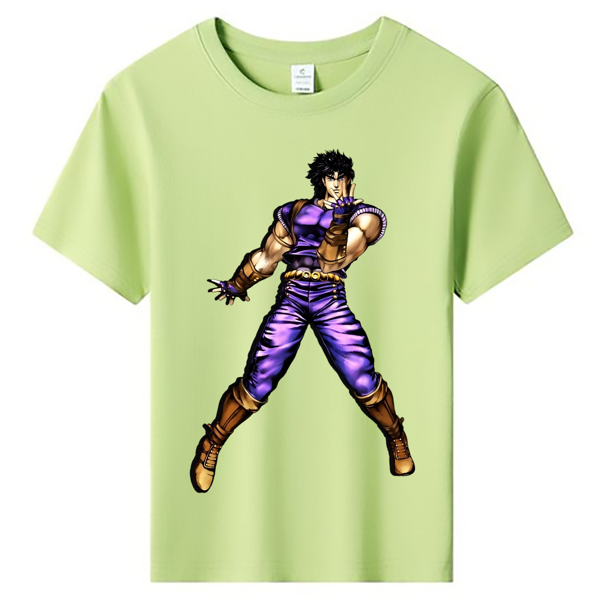（画像用） ジョジョの奇妙な冒険 /ジョナサン?ジョースター JoJo's Bizarre Adventure Jonathan Joestar 綿100％キッズTシャツ（フロントプリント）